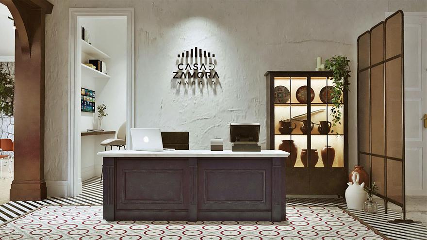 Imagen de lo que será la entrada de la Casa de Zamora en Madrid. | Cedida