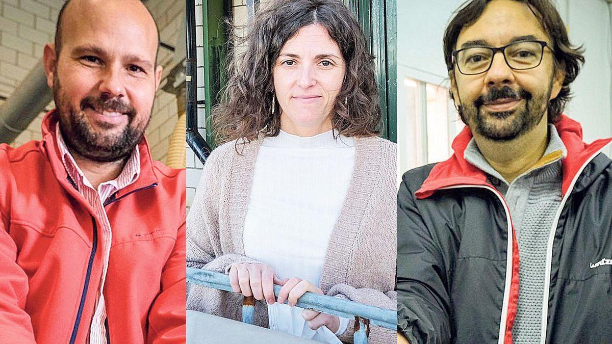 Luis Royano, Ana Parralejo y Manuel Acevedo, investigadores de Cicytex