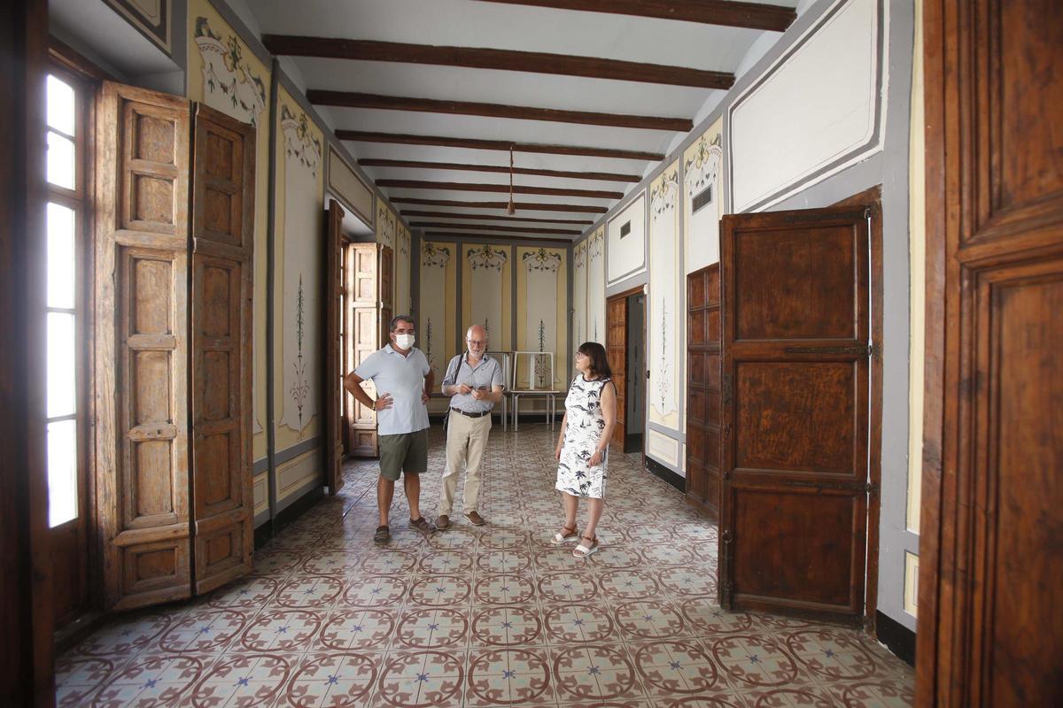 Interior de la casa en una visita con los propietarios en 2020.