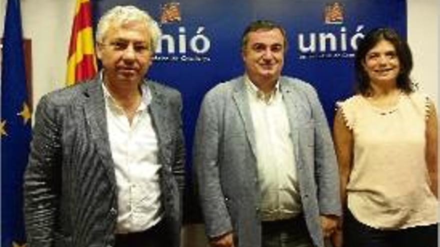 Pere Maluquer, Xavier Dilmé i Montse Surroca, d&#039;esquerra a dreta.