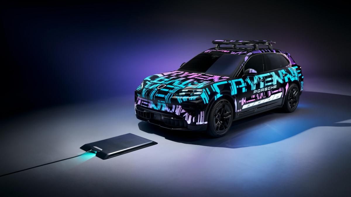 Porsche Cayenne Electric con carga por inducción
