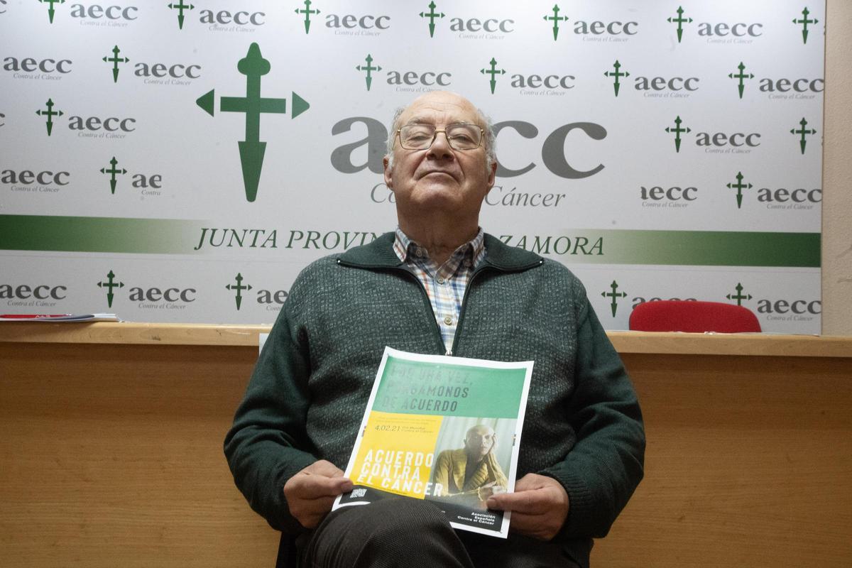 Alfonso Fernández Prieto, presidente de la Asociación Española contra el Cáncer de Zamora