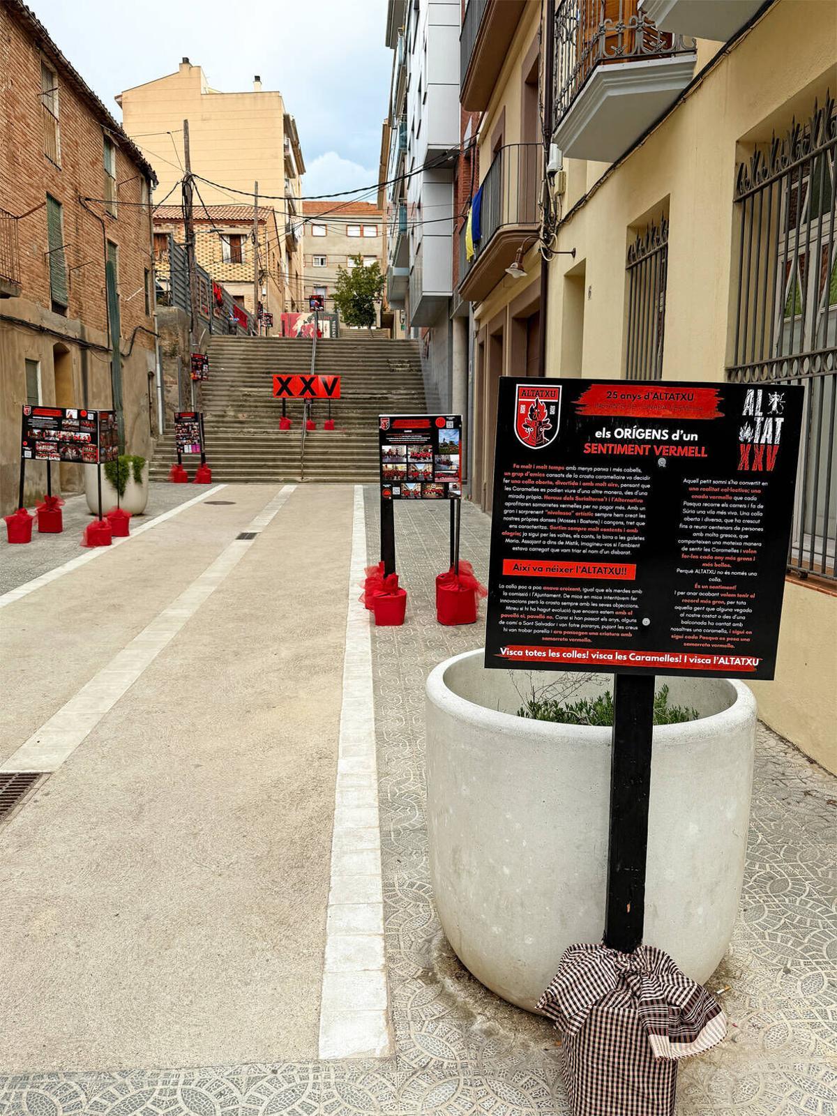 El carrer Vilanova, de la colla Altatxu
