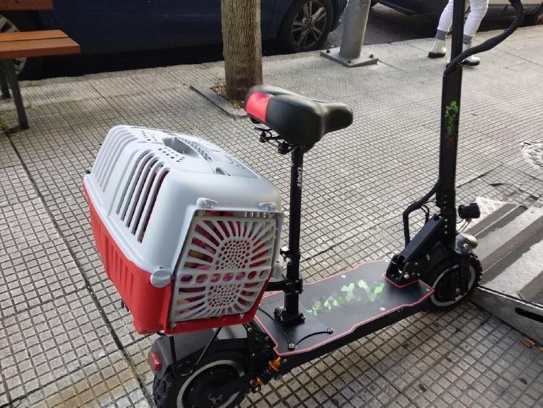 El patinete trucado por un ciudadano para que alcanzara los 99 km/h