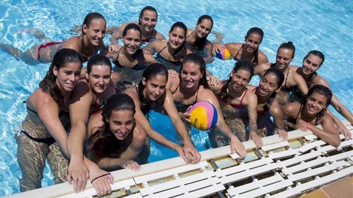 La seleccion española femenina de waterpolo llega con ambición a Kazán