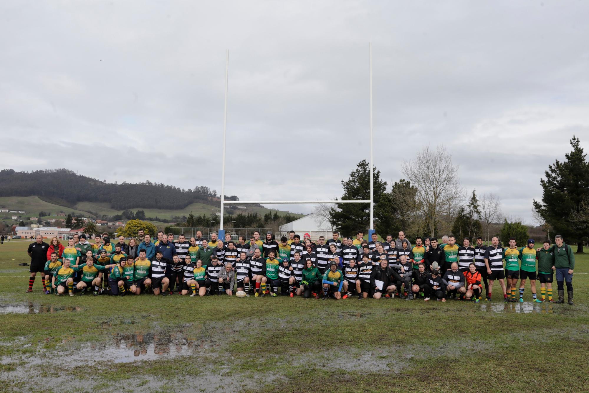 Gran jornada de rugby inclusivo en Llanera con la visita de El Salvador de Valladolid