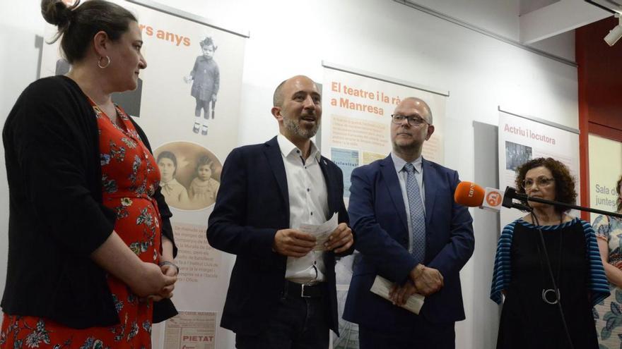 Meritxell Benedí, Marc Aloy, Joan Maria Morros i Elvira Altés a la inauguració de l’exposició | ENRIC BADIA