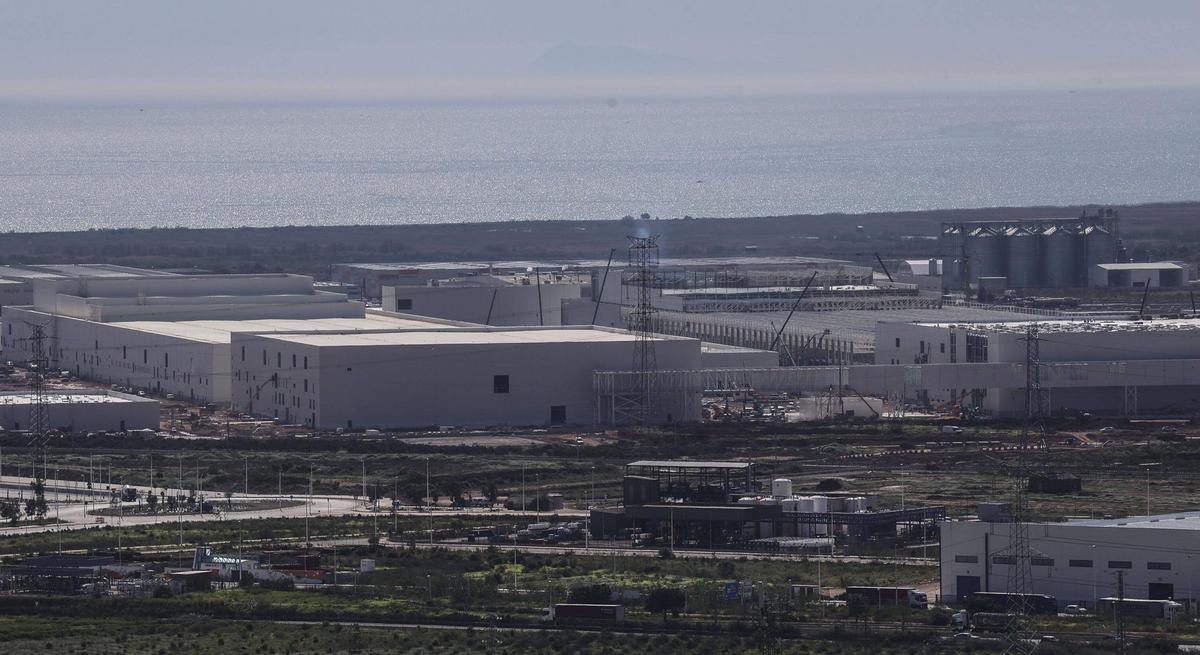 Avances en la construcción de la gigafactoría de Parc Sagunt II.