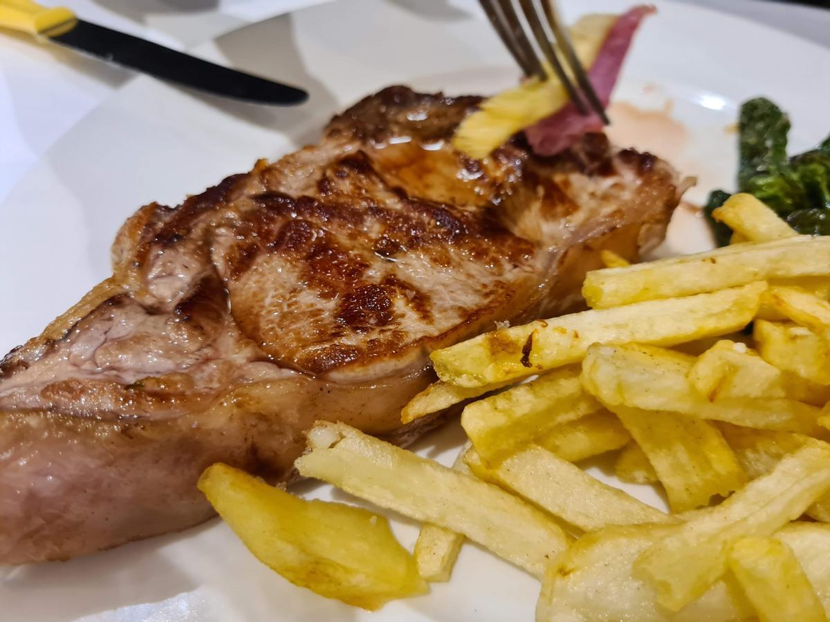 La carne también tiene su espacio en O Grove.