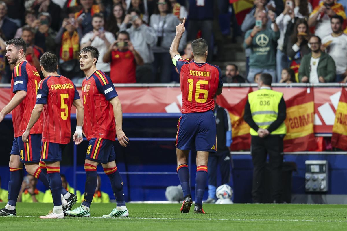 España - República Checa, en imágenes