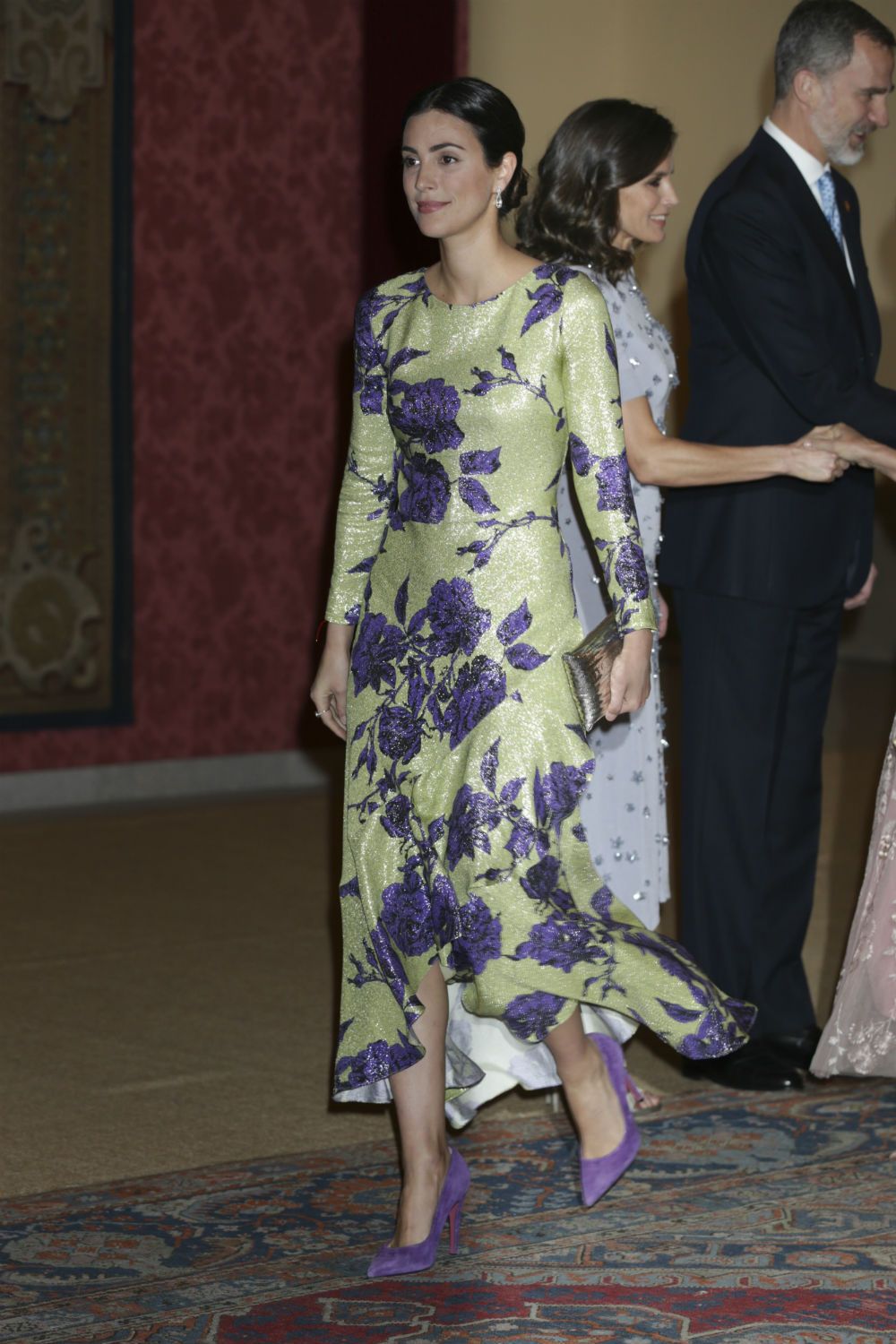 Alessandra de Osma con vestido floral de Jorge Vázquez