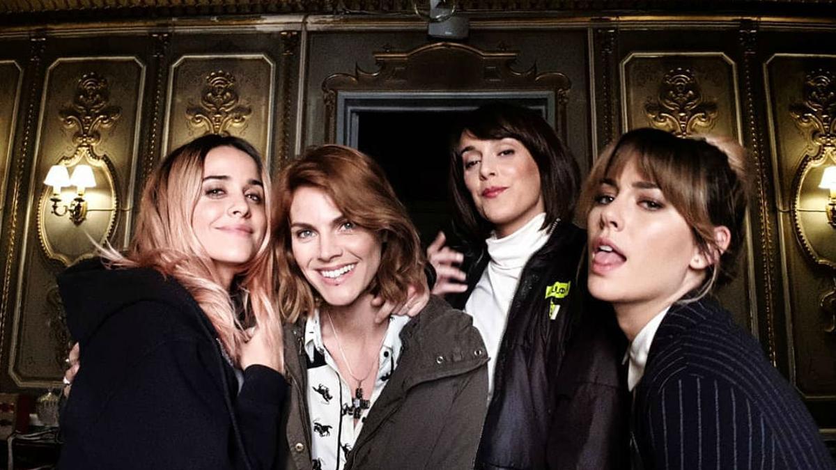 Macarena García, Amaia Salamanca, Belén Cuesta y Blanca Suárez, compañeras de rodaje