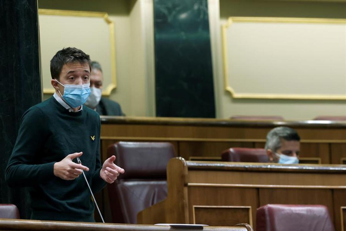 Iñigo Errejón, en el Pleno del Congreso.