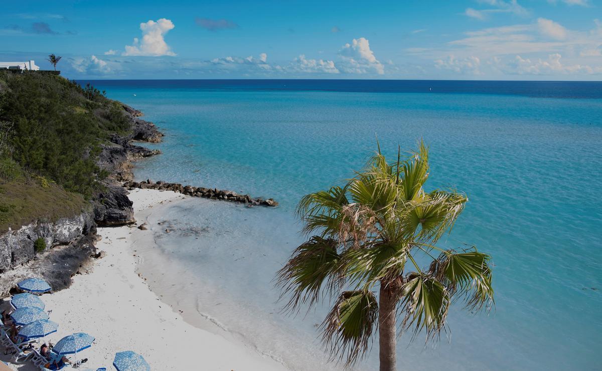 Imagen de una playa en Southampton (Bermudas).