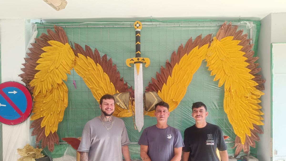 Los integrantes de Los Guirijackson Carlos Falcón, Toni Mateo y José González.
