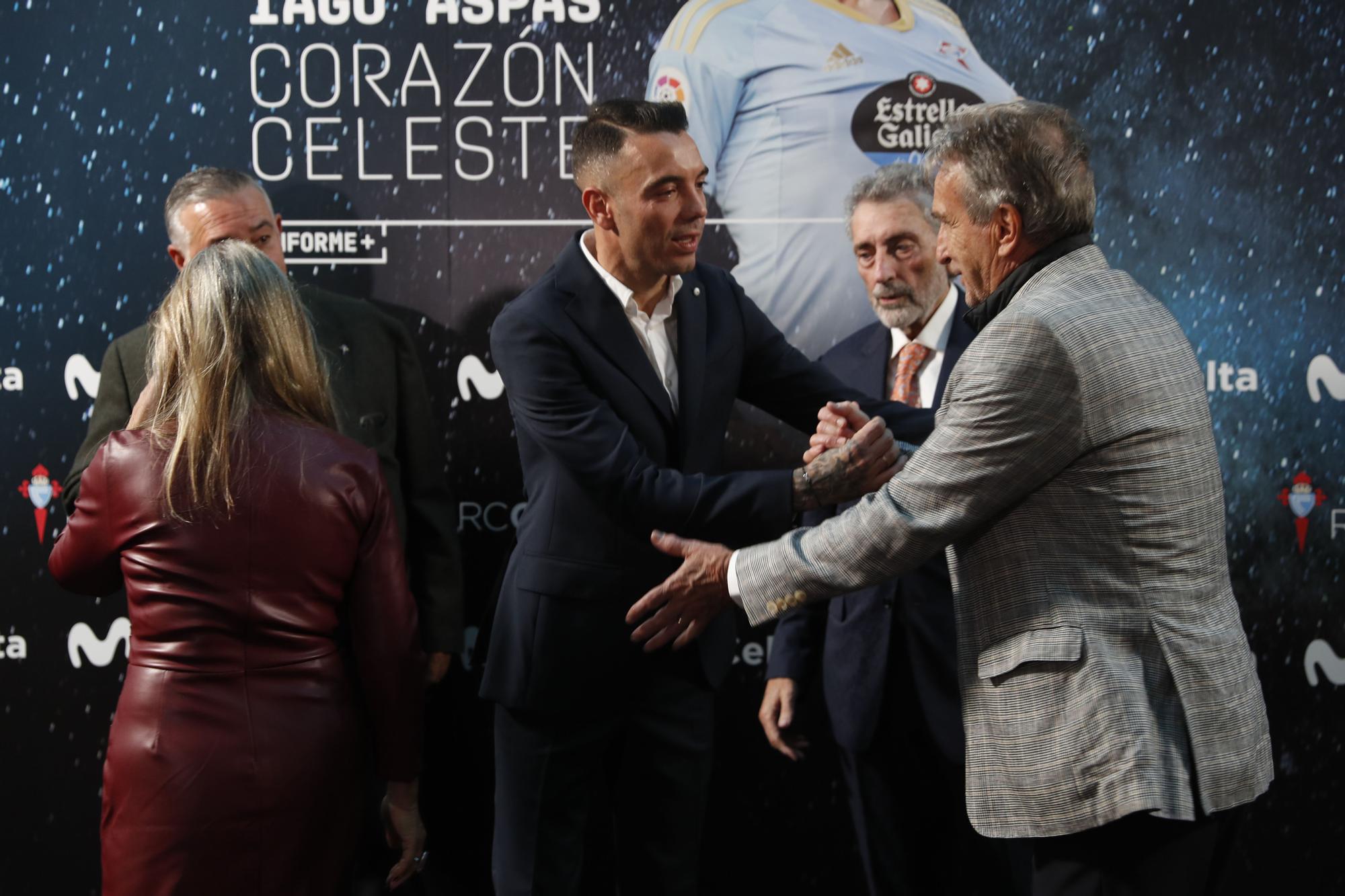 La 'premiere' de "Iago Aspas, corazón celeste", en imágenes