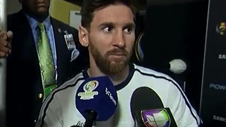 Así anunció Messi su retirada de la selección