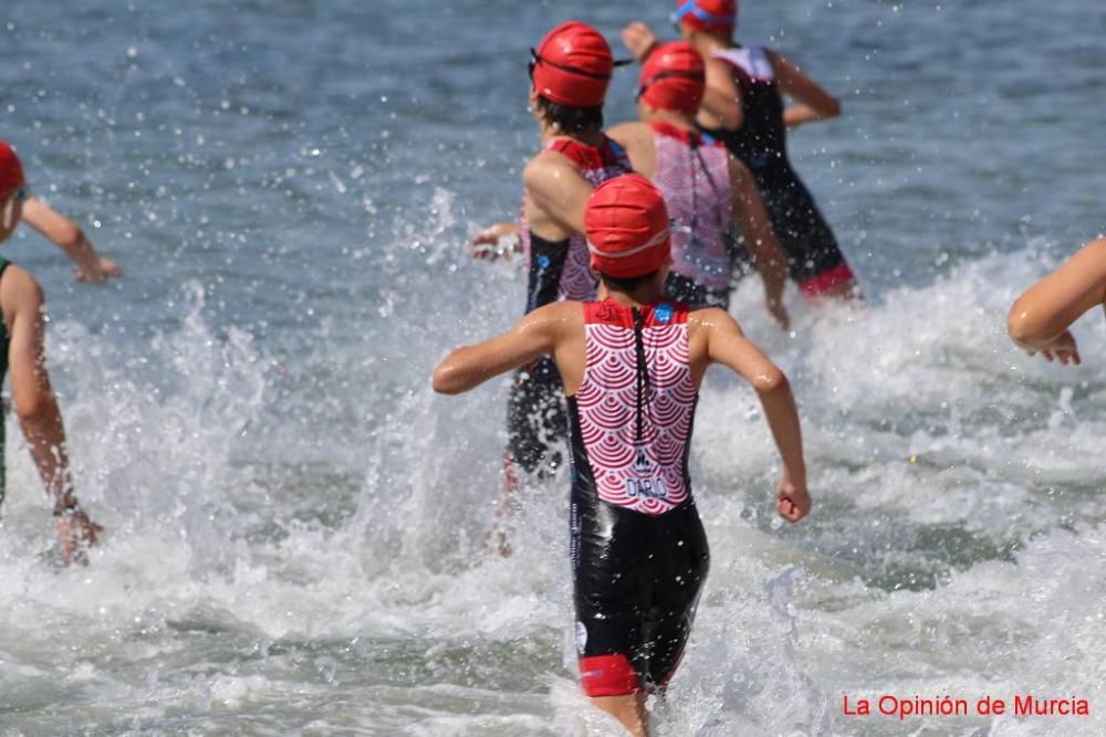 Final de triatlón de Deporte en Edad Escolar