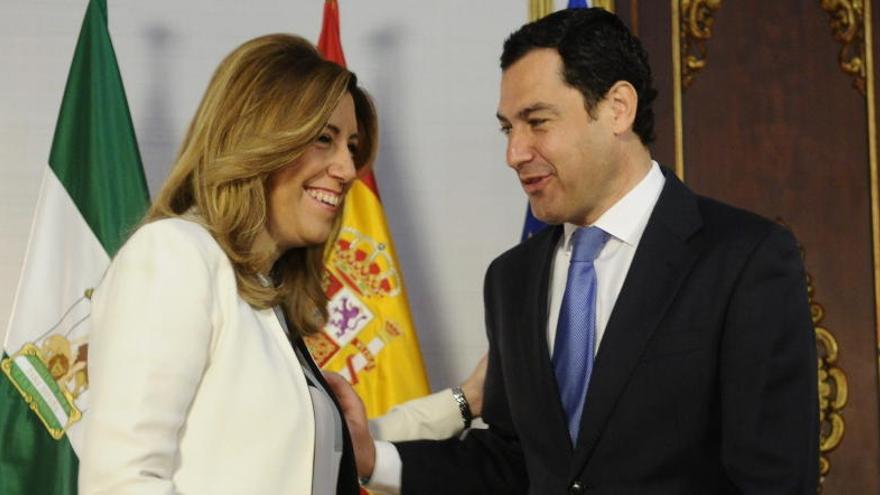 Susana Díaz, junto a Moreno.