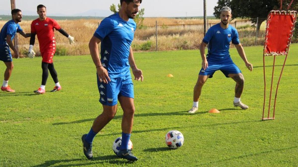 Carlos Cordero en un entrenamiento