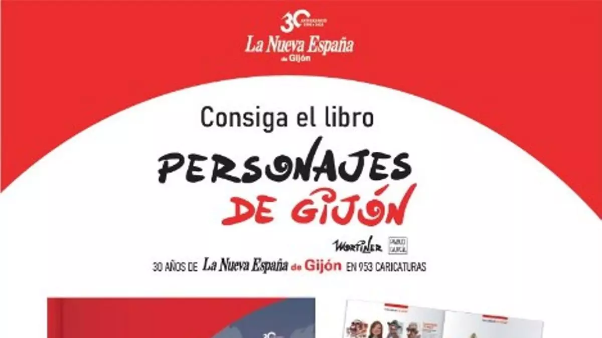 El gijonesismo en un libro, LA NUEVA ESPAÑA de Gijón recopila en un libro los 953 personajes caricaturizados por Mortiner y Pablo García