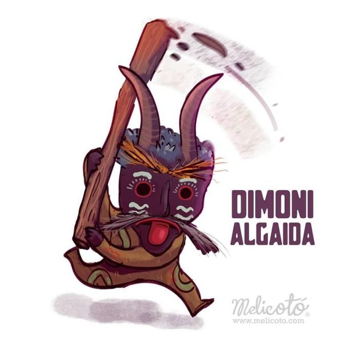 Los 'dimonis' de Melicotó invaden las redes sociales por Sant Antoni