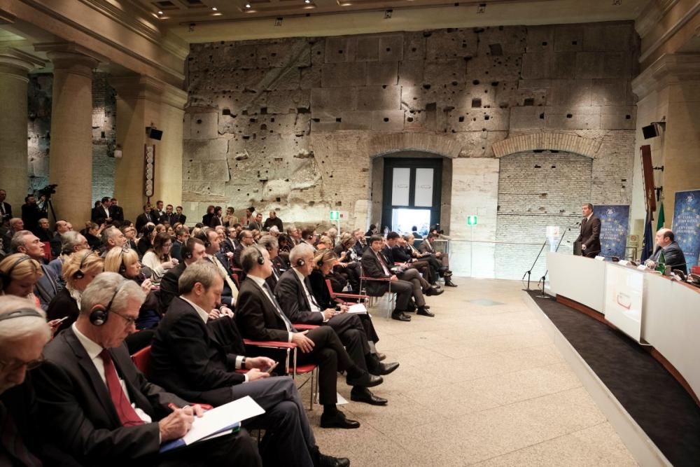 Clavijo en la Conferencia del Partido Demócrata en Roma