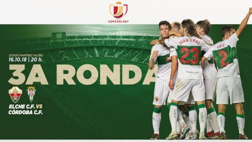 Cartel anunciador del partido de Copa del Rey