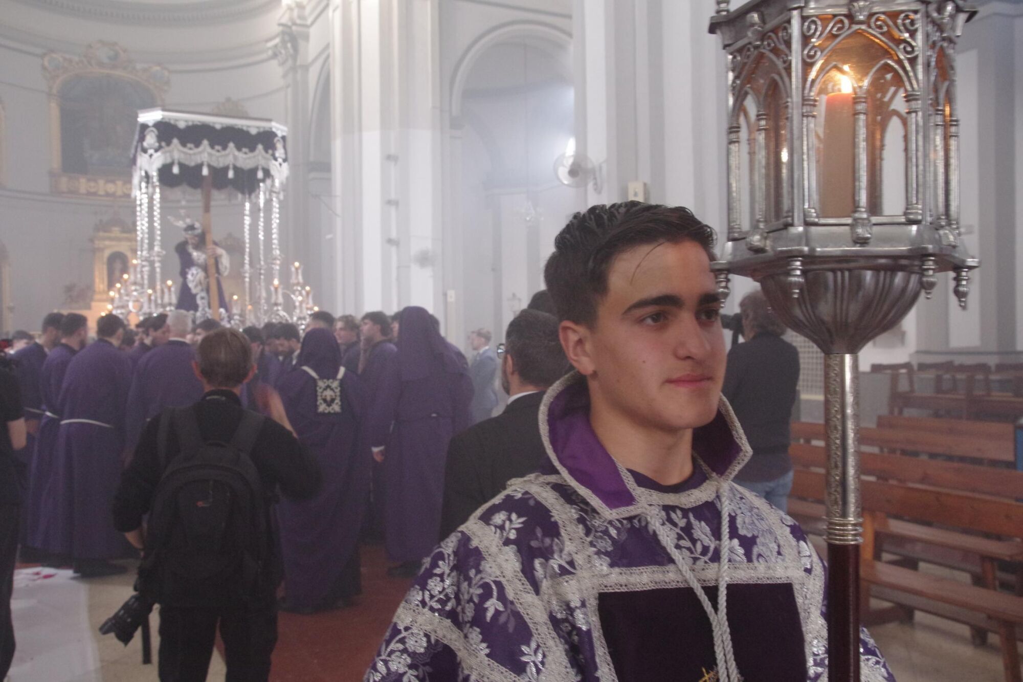 Procesión de la nueva imagen del Nazareno de la Llaga en el Hombre 2025