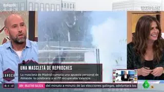 Nuria Roca y Gonzaló Miró chocan por la 'mascletà' en Madrid