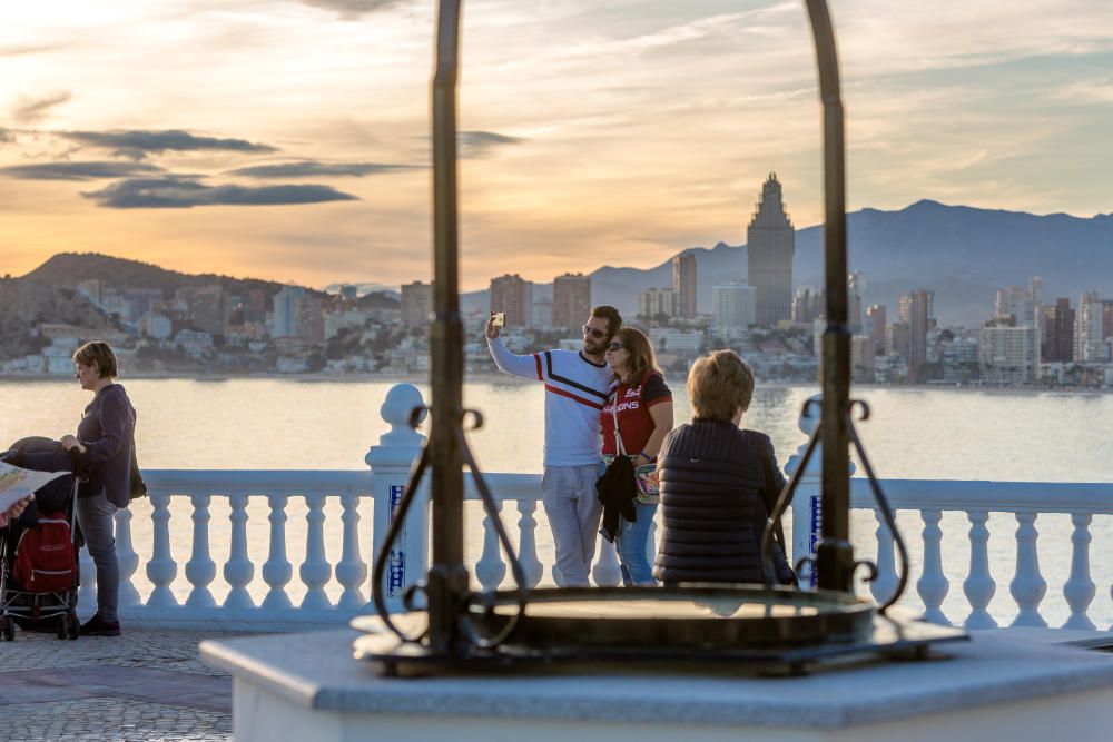 El atardecer desde el Castell de Benidorm