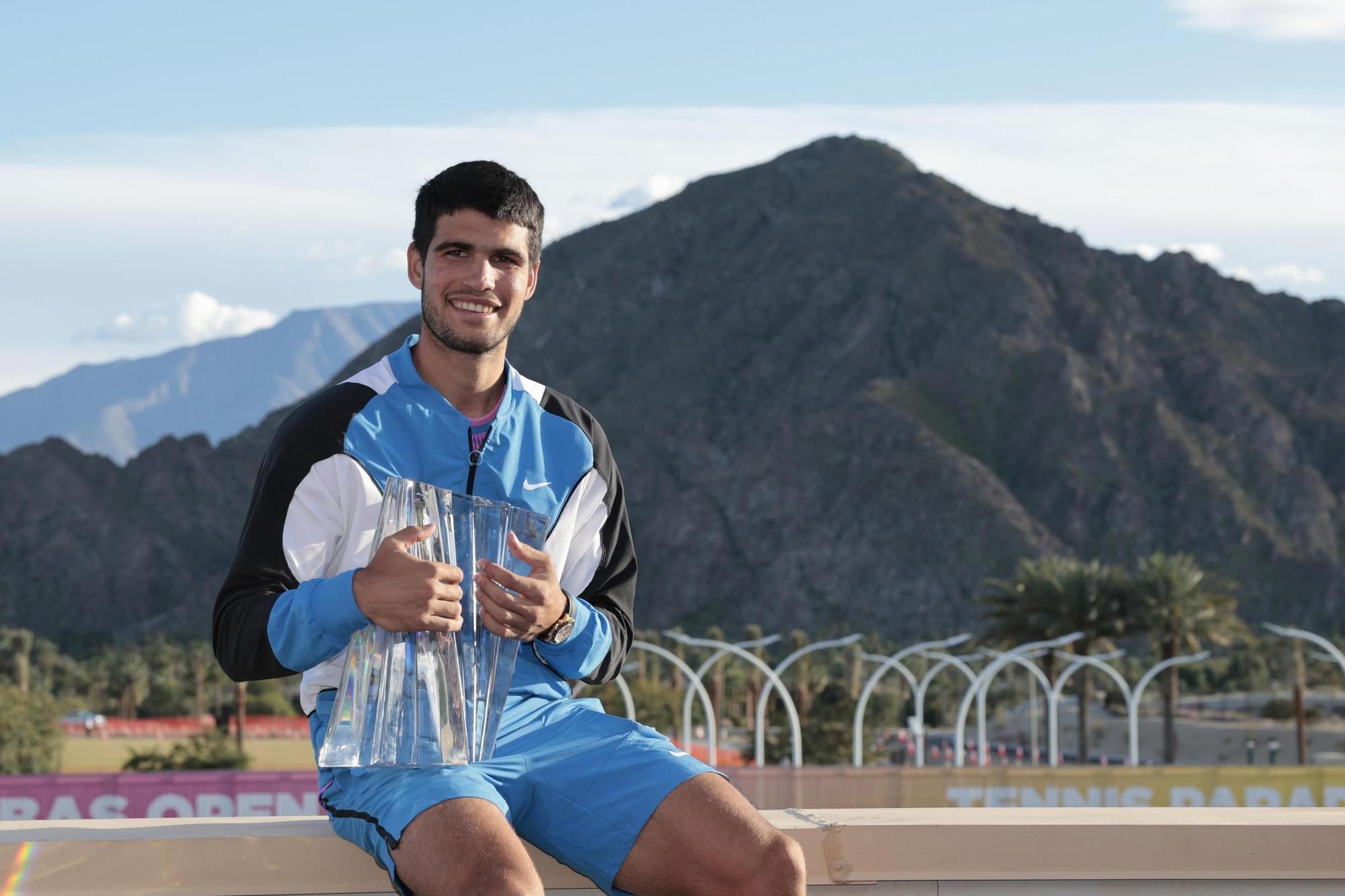 Así celebró Carlos Alcaraz su segundo título de Indian Wells