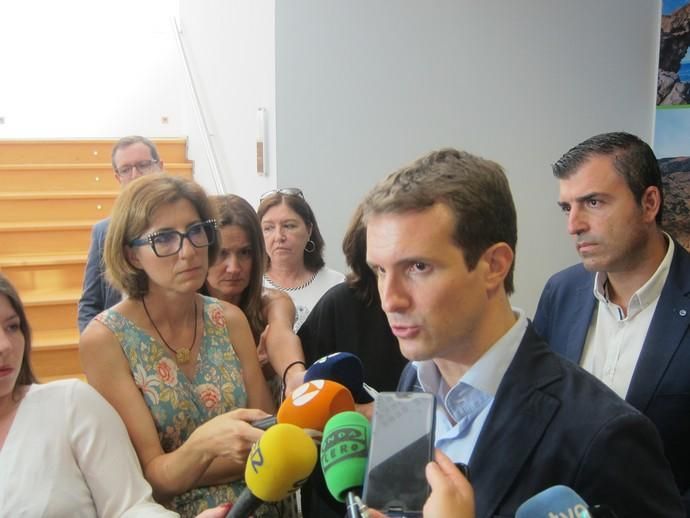 Casado, ante los periodistas