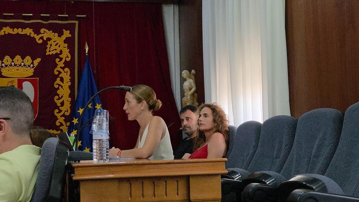 Una de las exposiciones de la sesión plenaria de Vinaròs.
