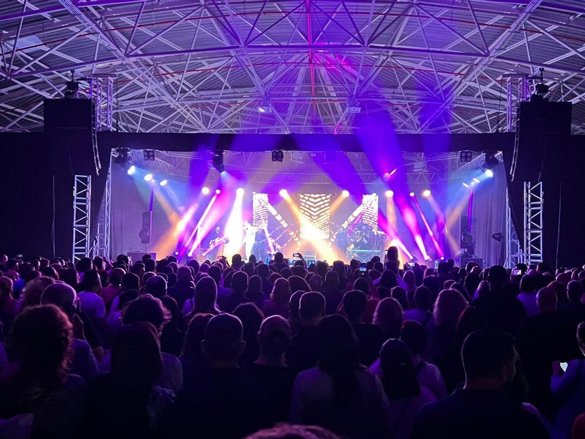 Imagen del concierto ofrecido el pasado viernes por el cantante venezolano Carlos Baute.