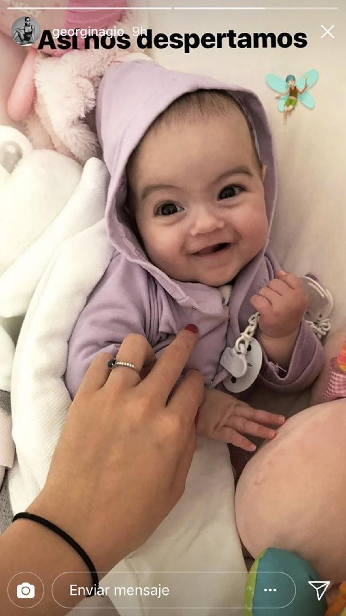 Georgina Rodriguez en Instagram mostrándonos a los pequeños de la casa
