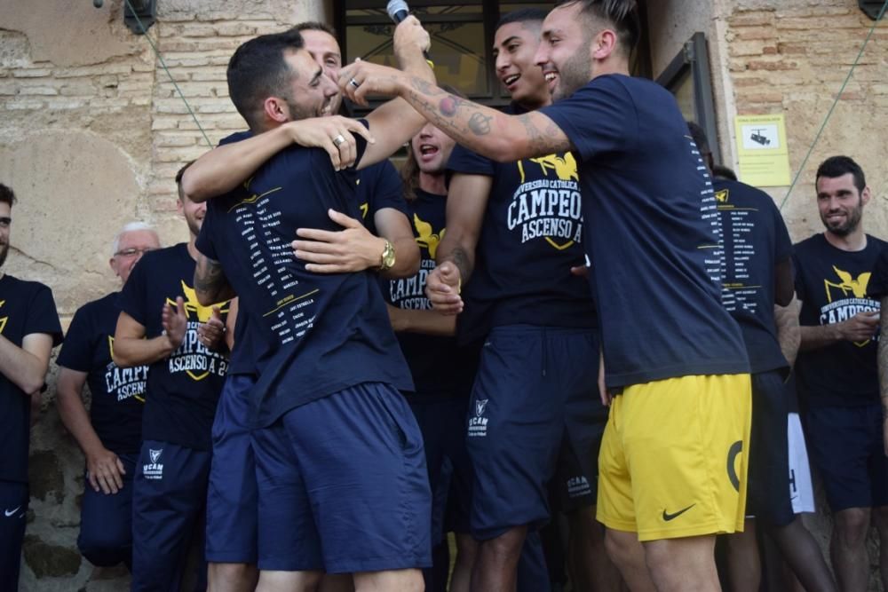 Celebración del ascenso a Segunda División A del UCAM