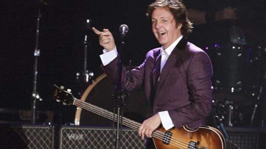 Paul McCartney, en un reciente concierto en Brasil.