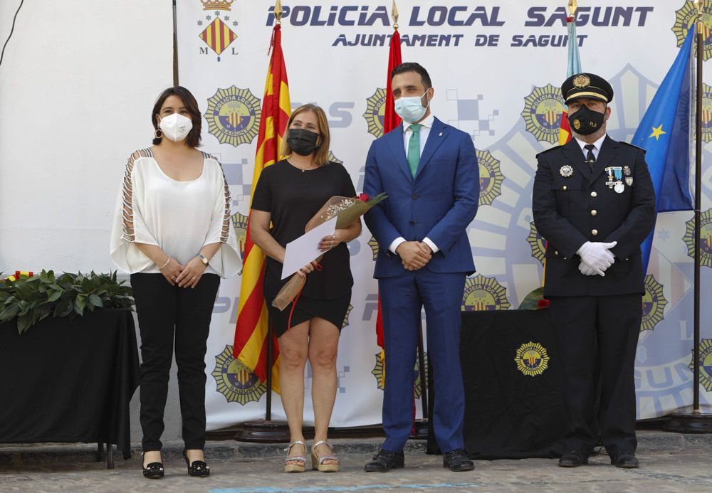 Acto institucional de la Policía Local en Sagunt.