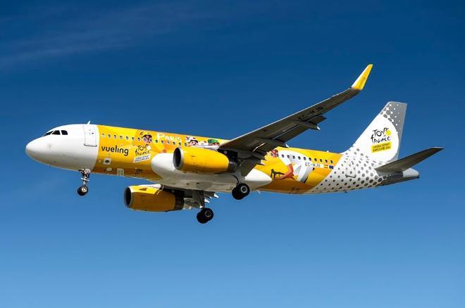 El avión del Tour de Vueling supera los 70.000 pasajeros antes del Grand Départ de Barcelona