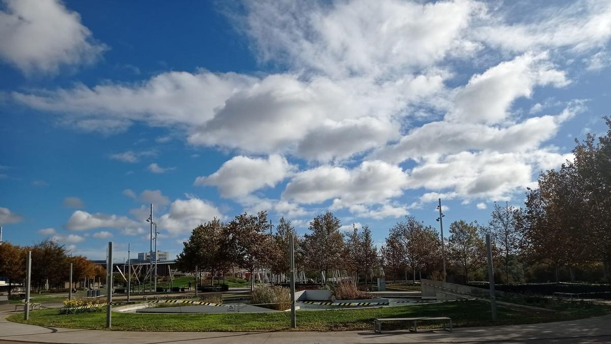 Nubes vistas desde la Expo, esta semana