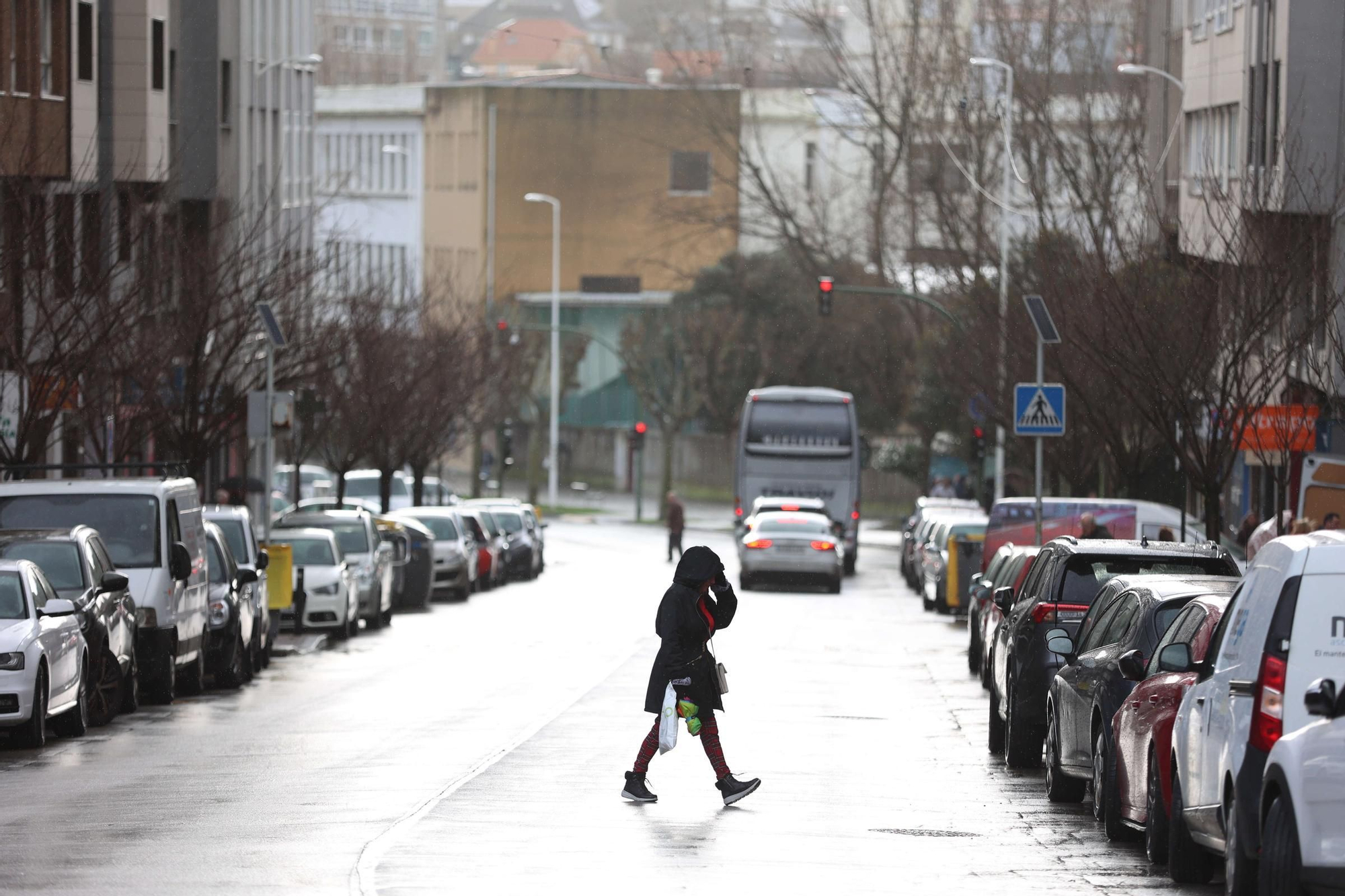 El paso de la nueva borrasca Ivo, la tercera consecutiva, por A Coruña