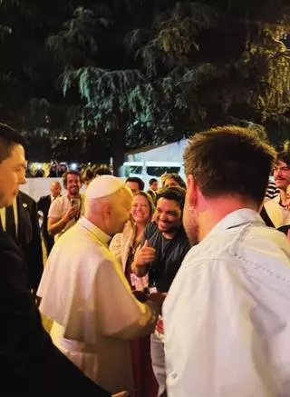 Antonio José lleva el nombre de Palma del Río a la vigilia del Papa y agradece una experiencia "imposible de explicar con palabras"