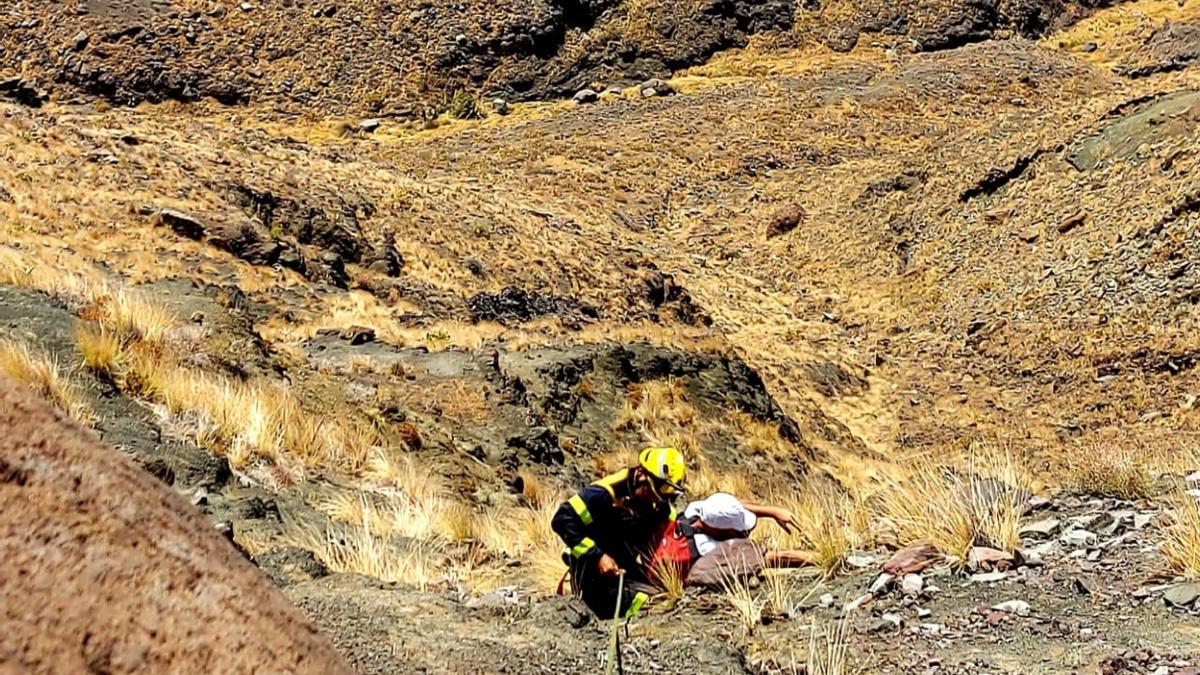 Rescate de senderista en Agaete (30/07/21)