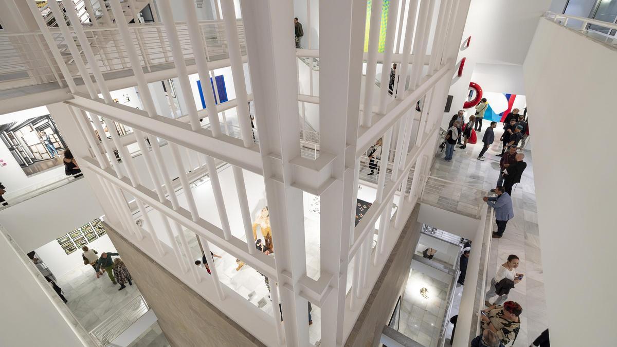 El Centro Atlántico de Arte Moderno (CAAM) durante la inauguración de su última exposición, ‘Memoria reciente’, el pasado 22 de febrero.