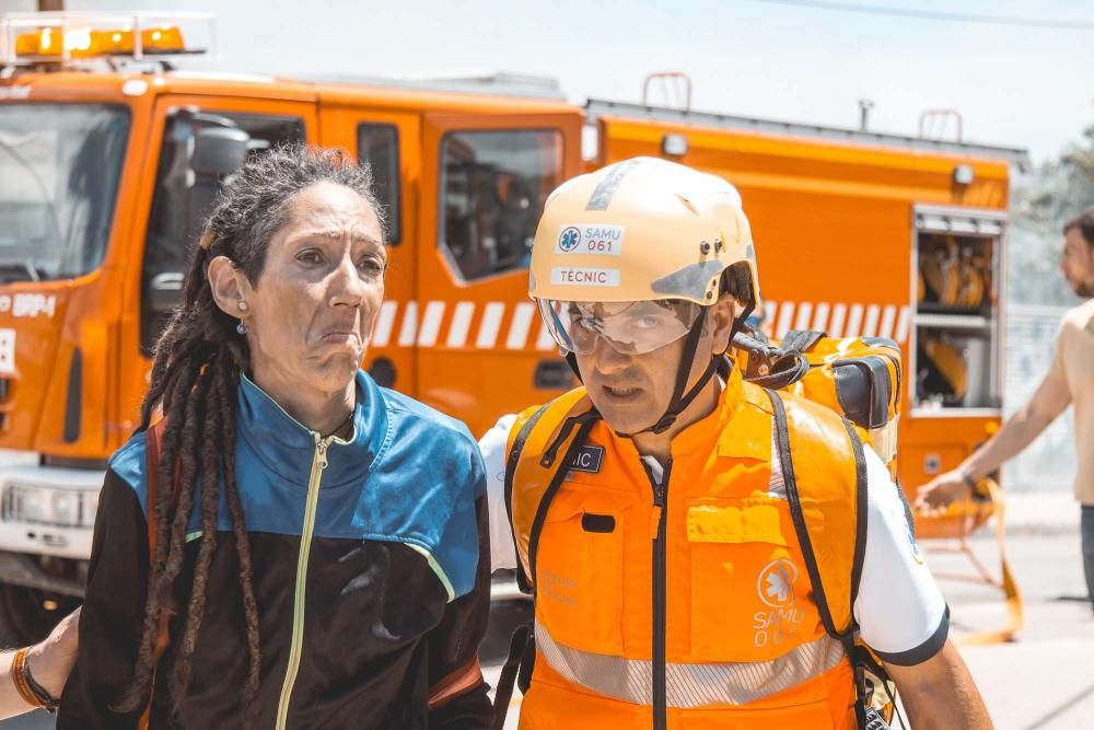 Incendio en un edificio okupado de Ibiza