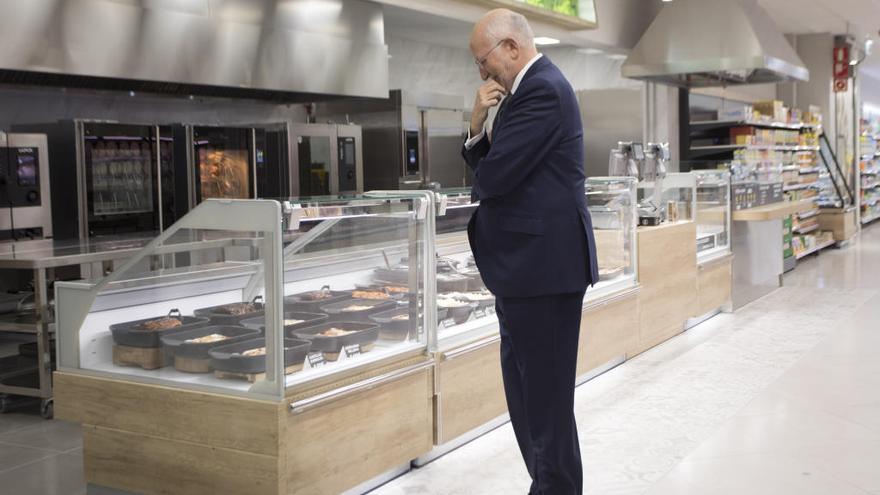 Juan Roig, en el centro de innovación de Mercadona de Fuente del Jarro.