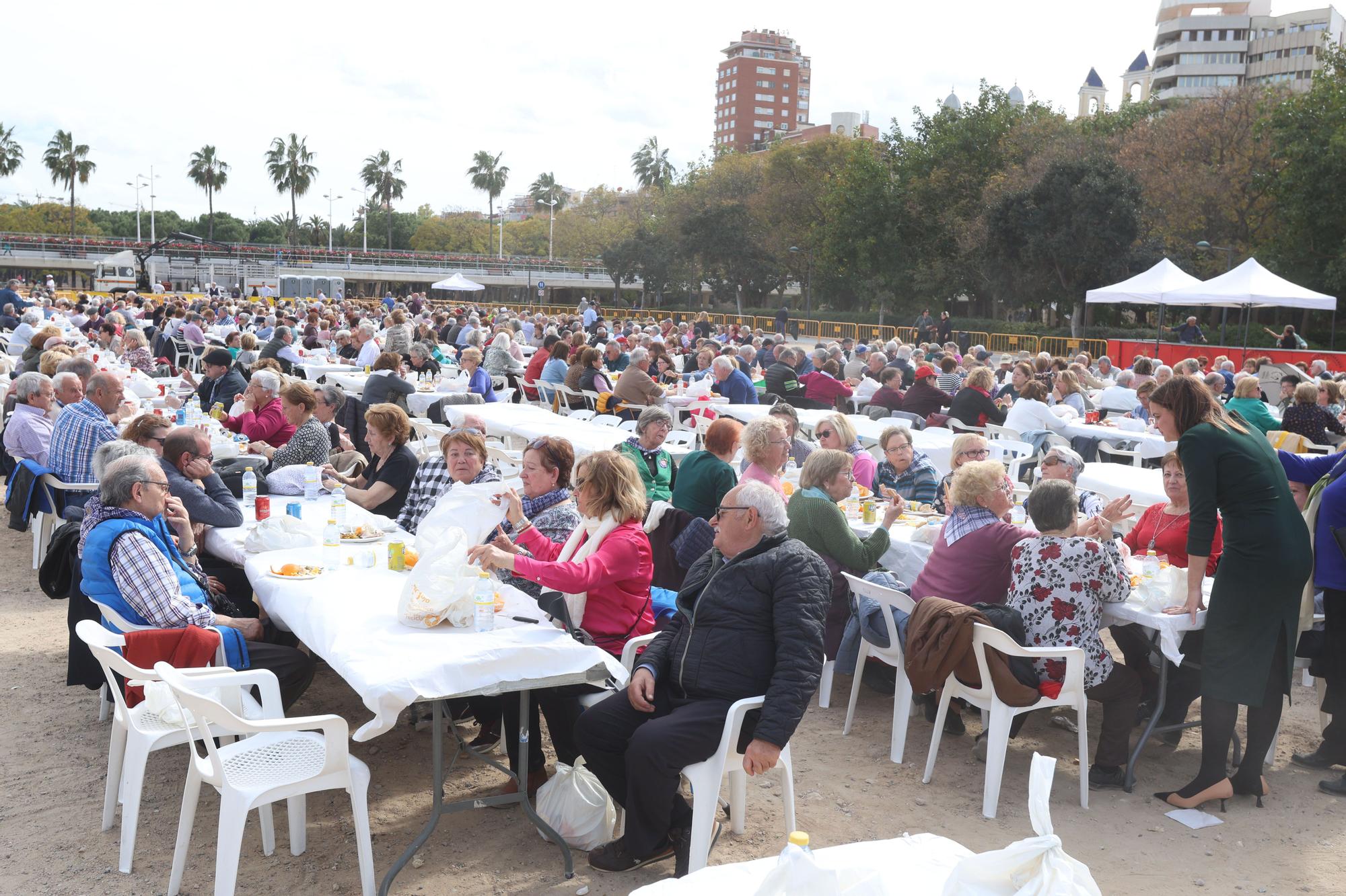 Paellas organizadas por la concejalía de atención a personas mayores del Ayuntamiento de València