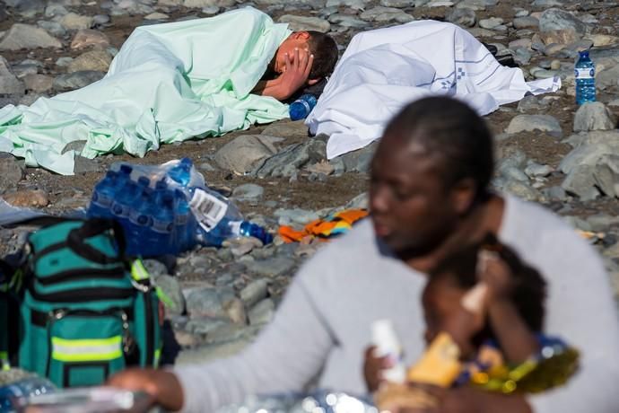 Llegada una patera al sur de Gran Canaria