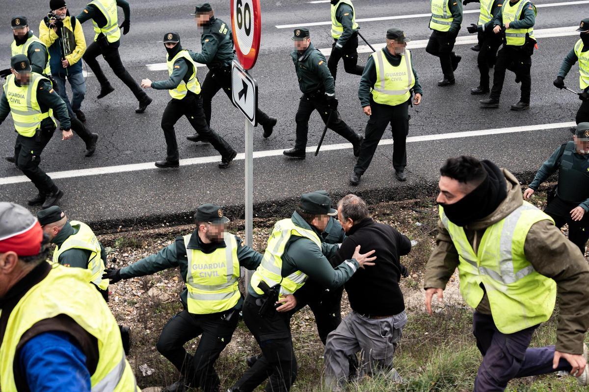 Las tractoradas continúan, pero la Plataforma 6-F fracasa al colapsar Madrid